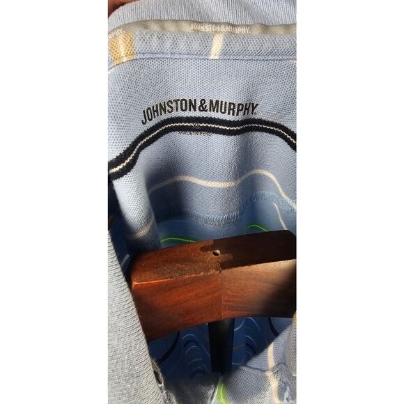 Johnston & Murphy Pima Cotton Striped Polo Shirt Men’s XL - Picture 2 of 3